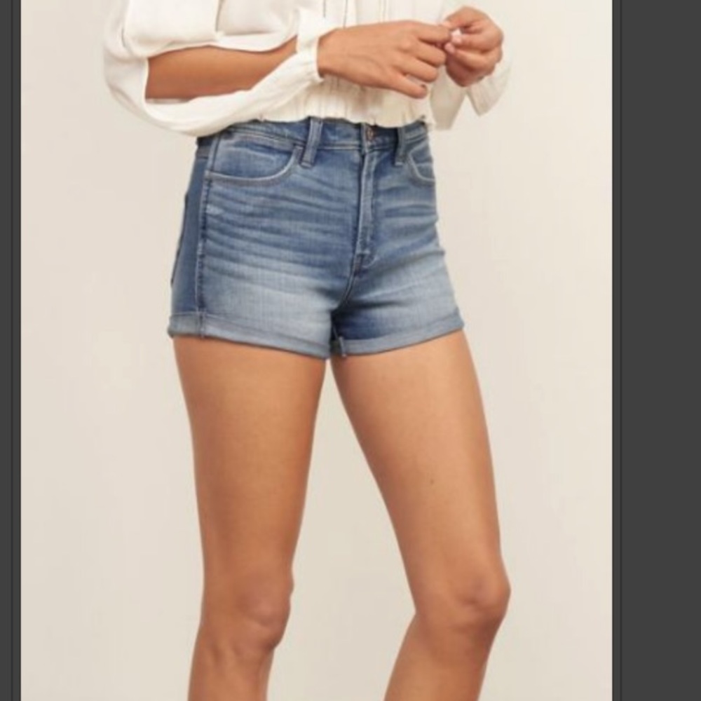 Abercrombie & Fitch High Rise Denim Shorts